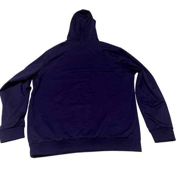 Coofandy Hoodie Dark Purple Draw String Preppy Light Weight Pocket Size L - Picture 2 of 15